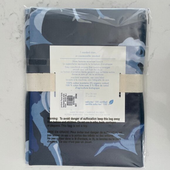 Pottery Barn Kids Dino Standard Sz Dinosaur Print Cotton Pillow Sham Multi Blue - Picture 4 of 4